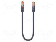 Cable: for sensors/automation; M8; PIN: 5; 1m; plug; 60VDC; 50VAC; 3A LUMBERG AUTOMATION