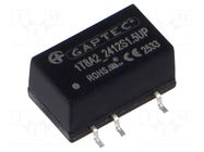 Converter: DC/DC; 1W; Uin: 19.2÷28.8VDC; Uout: 12VDC; Iout: 84mA GAPTEC Electronic