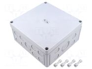 Enclosure: multipurpose; X: 180mm; Y: 182mm; Z: 90mm; TK PC; grey SPELSBERG