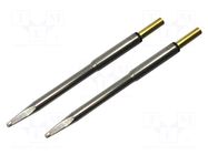 Tip; cutting; 2mm; 413°C; for hot tweezers; 2pcs. METCAL