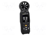 Thermoanemometer; LCD 2,8"; (9999); 0÷45°C; 20÷90%RH; 240x70x33mm PCE INSTRUMENTS