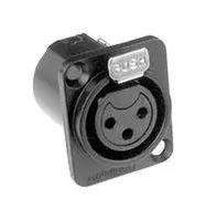 SOCKET, XLR, PANEL, UNIFIED, 3POLE