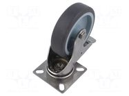 Transport wheel; Ø: 100mm; H: 133mm; torsional with lock; 90kg COLSON