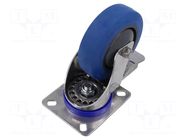 Transport wheel; Ø: 100mm; W: 32mm; H: 128mm; torsional with lock COLSON