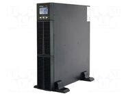 Power supply: UPS; 2.7kW; 3kVA; 220V; RACK; 440x728x88mm; 9000mAh GEMBIRD