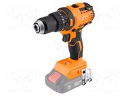 Drill/driver; battery; 18VDC; impact; Kind: brushless NEO TOOLS