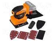 Finishing sander; battery; 18VDC; Mounting: bur NEO TOOLS
