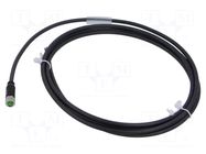 Cable: for sensors/automation; M8; PIN: 4; straight; 2m; plug; 60VDC MURRELEKTRONIK