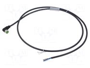 Cable: for sensors/automation; M8; PIN: 3; angled; 1m; plug; 60VDC MURRELEKTRONIK