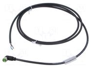 Cable: for sensors/automation; M8; PIN: 4; angled; 1.5m; plug; 60VDC MURRELEKTRONIK