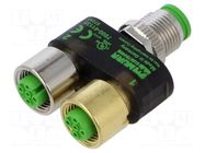 Adapter; M12; PIN: 5; 30VDC; 4A; 7000; IP67; Indication: LED; -30÷85°C MURRELEKTRONIK