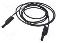 Test lead; 16A; banana plug with axial socket 4mm,both sides HIRSCHMANN T&M