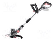 Grass trimmer; battery; 9000rpm; 18VDC; Kit: blades x22; Energy+ GRAPHITE