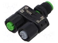 Adapter; M12; PIN: 4,5; 60VDC; 60VAC; 4A; 7005; IP67; -30÷85°C MURRELEKTRONIK