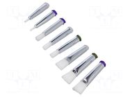 Needle: brush tip; Size: 14,21,27; straight; 8pcs. FISNAR