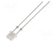 LED; blue; rectangular; 4.7x2mm; 500÷750mcd; 115°; Front: flat; 20mA OPTOSUPPLY