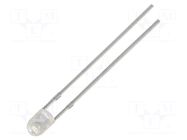 LED; blue; 3mm; 2180÷3000mcd; 60°; Front: convex; 2.9÷3.4VDC OPTOSUPPLY