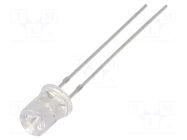LED; blue; 5mm; 220÷330mcd; 120°; Front: recessed; 12÷15VDC OPTOSUPPLY
