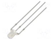 LED; red,yellow; 3mm; 140°; Front: flat; 2.1÷2.6/2.9÷3.4VDC OPTOSUPPLY