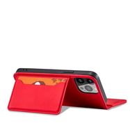 Magnet Card Case case for Samsung Galaxy S23+ flip cover wallet stand red, Hurtel