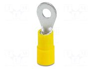 Tip: ring; M4; 6mm2; yellow; Type: insulated; Mat: PA; UL94V-2 PHOENIX CONTACT