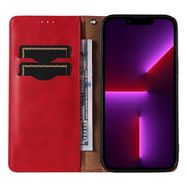 Magnet Strap Case for Samsung Galaxy S23+ Flip Wallet Mini Lanyard Stand red, Hurtel