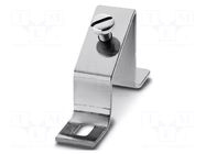 Holder; L: 46mm; W: 20mm; H: 84mm; Body: silver PHOENIX CONTACT