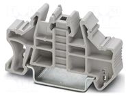 Holder; W: 9.5mm; H: 55.6mm; TS35 x 15,TS35 x 7.5; Body: grey PHOENIX CONTACT