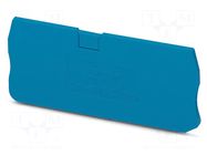 End piece; L: 29.1mm; W: 2.2mm; H: 72.2mm; Body: blue PHOENIX CONTACT