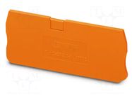 End piece; L: 29.1mm; W: 2.2mm; H: 72.2mm; Body: orange PHOENIX CONTACT