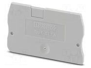 End piece; L: 29.1mm; W: 2.2mm; H: 48.6mm; Body: grey PHOENIX CONTACT