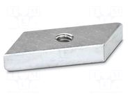 Fixing element; L: 4.95mm; W: 9.9mm; H: 27.7mm; Body: silver PHOENIX CONTACT