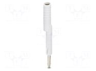 Test socket; PA; L: 51.5mm; ways: 1; H: 5.8mm; Body: white PHOENIX CONTACT