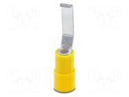 Tip: wire pin; Type: insulated; Body: yellow; Mat: PA; UL94V-2 PHOENIX CONTACT