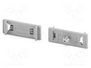 Fixing element; L: 8.2mm; W: 10.3mm; H: 32mm; Body: grey PHOENIX CONTACT