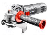 Angle grinder; electric; 750W; 230VAC; Features: ergonomic handle GRAPHITE