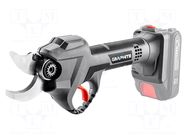 Garden pruner; battery; wood; 18VDC; Features: high durability GRAPHITE