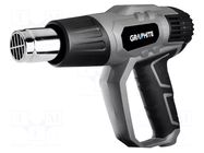 Tool: electric hot shrink gun; 2kW; 230VAC; 350÷500l/min GRAPHITE