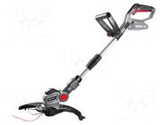 Grass trimmer; battery; garden; 9000rpm; 18VDC; Kit: trimmer line GRAPHITE