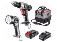 Set; battery; 1250rpm; 18VDC; Features: 2 gears; Energy+ GRAPHITE