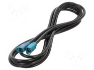 Cable; 3m; Fakra female,both sides; Car brand: universal MTA