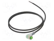 Cable: for sensors/automation; M12; PIN: 4; angled; 1m; plug; 30VDC MURRELEKTRONIK