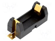 Holder; 1/2AA,1/2R6; Batt.no: 1; SMT KEYSTONE