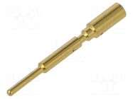 Contact; male; 1mm; M17; gold-plated; 1.5mm2; crimped; for cable HARTING