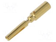 Contact; female; 1mm; M17; gold-plated; 1.5mm2; crimped; for cable HARTING