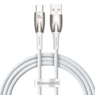 Baseus Glimmer Series fast charging cable USB-A - USB-C 100W 480Mbps 1m white, Baseus