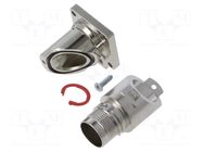 Enclosure for connectors: M17; M17; angled HARTING