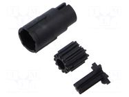 Connector: M17; male; contact insert; M17; PIN: 17; crimped HARTING