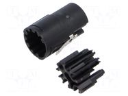 Connector: M17; female; contact insert; M17; PIN: 7; crimped HARTING