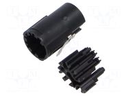 Connector: M17; male; contact insert; M17; PIN: 9(4+5); crimped HARTING